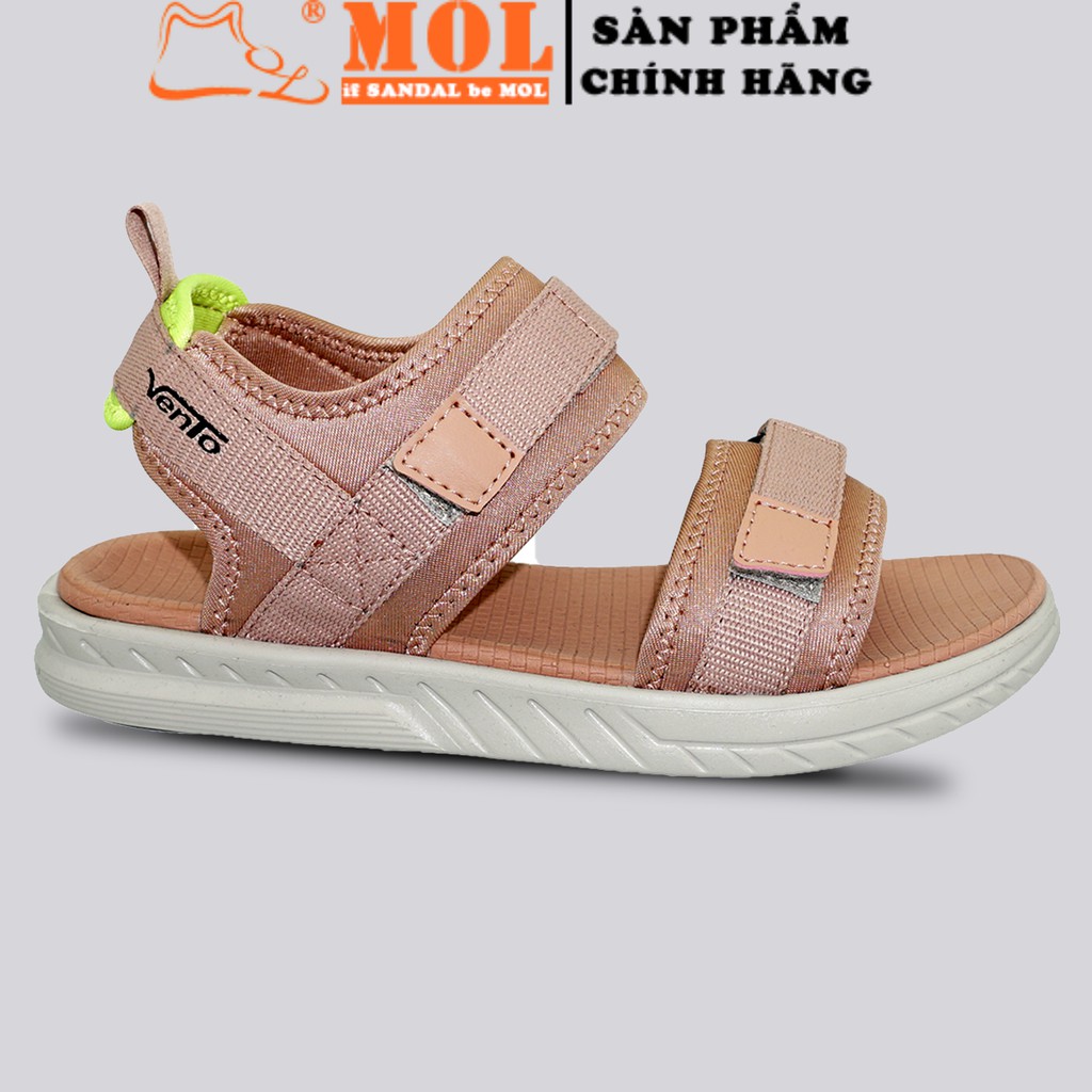 Giày sandal Vento nữ 2 quai ngang vải dù có quai hậu cố định mang đi học du lịch NB81Be