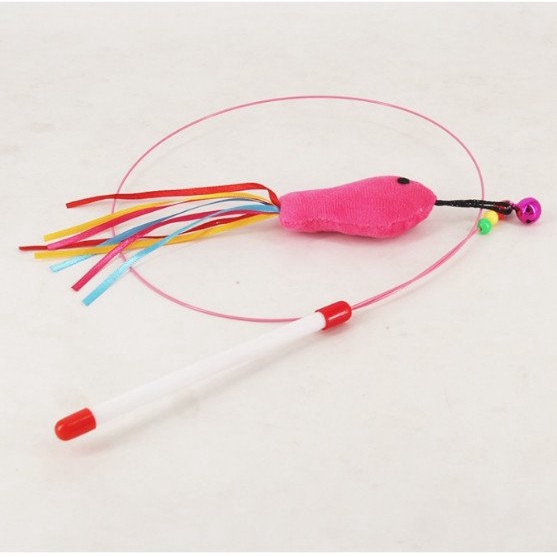 Cần Câu Mèo Dây Thép - Cây Vờn Mèo Vui Nhộn