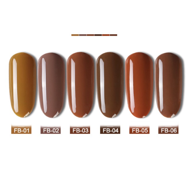 Set sơn gel AS Linen Brown 6 màu