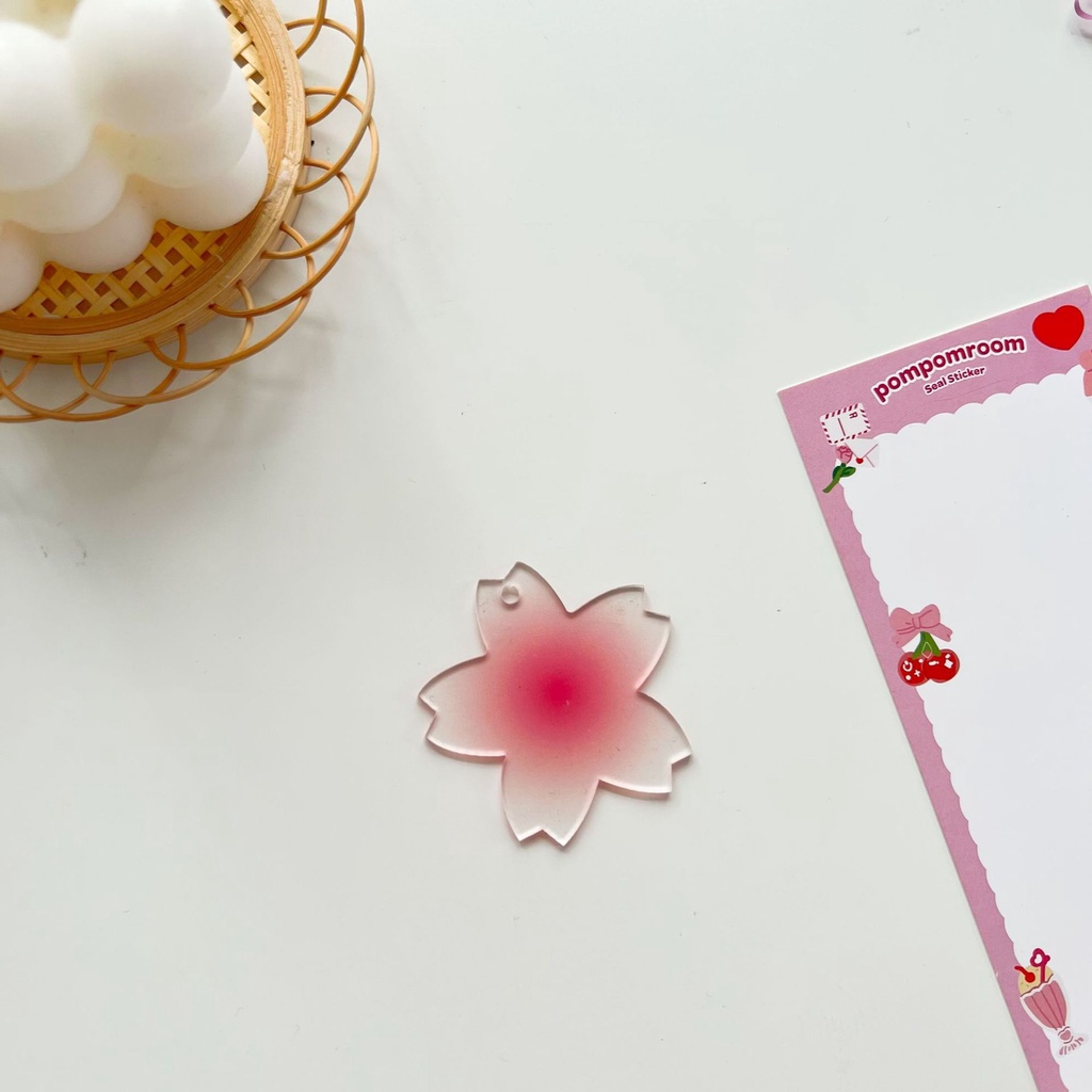 Chuông Gió Bằng Acrylic Trong Suốt Màu Gradient Độc Đáo DIY Dùng Trang Trí Móc Khóa / Thẻ Cuckoo
