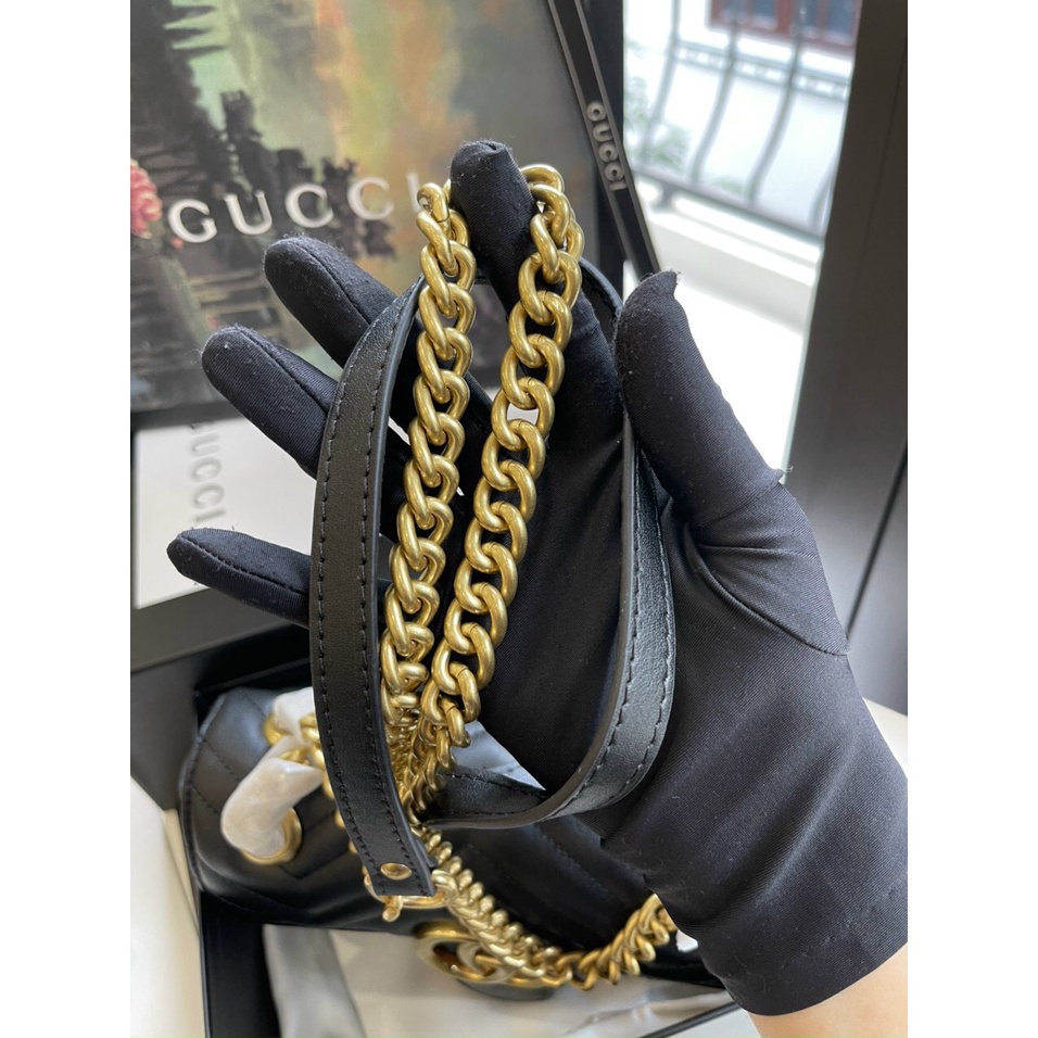 Túi xách Gu MM Brown collection SP Fullbox size 22/Túi đeo chéo Gu MM SP size 22 Fullbox