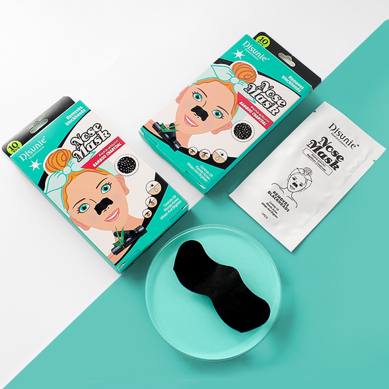 Set 10 Mặt Nạ Lột Mụn Đầu Đen Vùng Mũi Thu Nhỏ Lỗ Chân Lông