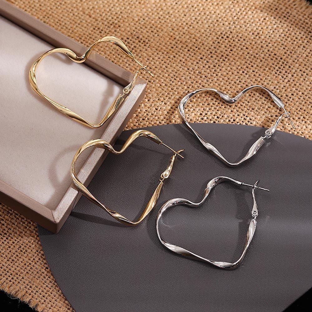 Khuyên Tai Kim Loại Dáng Dài Phong Cách Vintage Hợp Thời Trang Cho Nữ