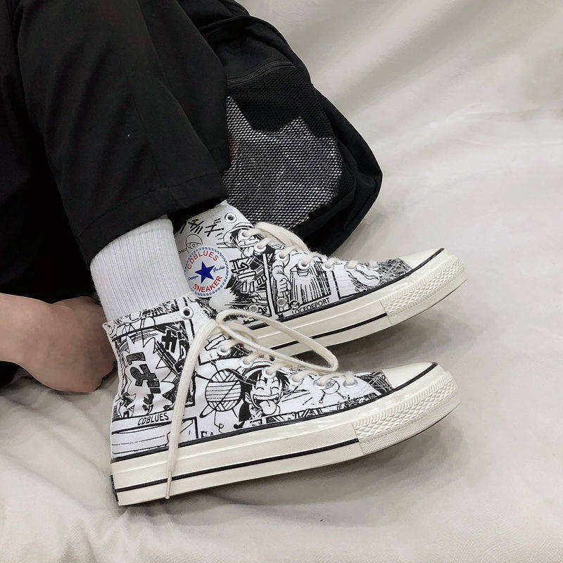 One Piece Spring xu hướng mới Graffiti giày nam | BigBuy360 - bigbuy360.vn