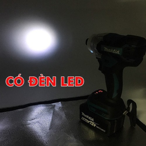 Máy bắt vít chuyên dụng Makita 118V 2 pin chất liệu tốt, kết cấu chắc chắn