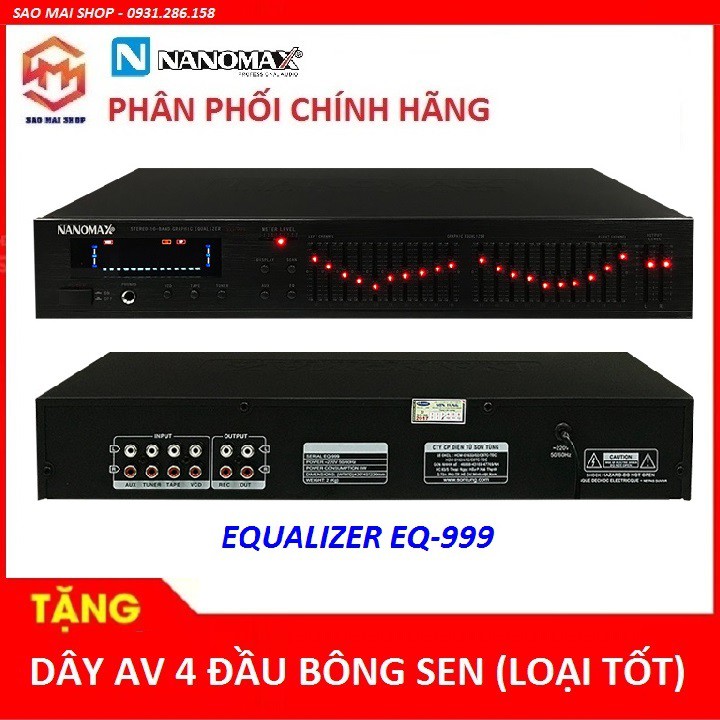 [Mã ELHACE giảm 4% đơn 300K] Thiết bị lọc âm thanh eq Sankio EQ556A Hàng chính hãng