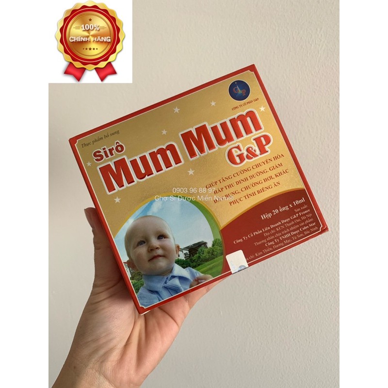 Siro ăn ngon mumum GP (20 ống)| Khắc phục tính biếng ăn ở trẻ| Chợ Sỉ Dược Miền Nam