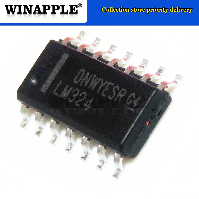 Bộ 10 Linh Kiện Điện Tử lm324dr2g lm324dr lm324dt lm324 sop-14