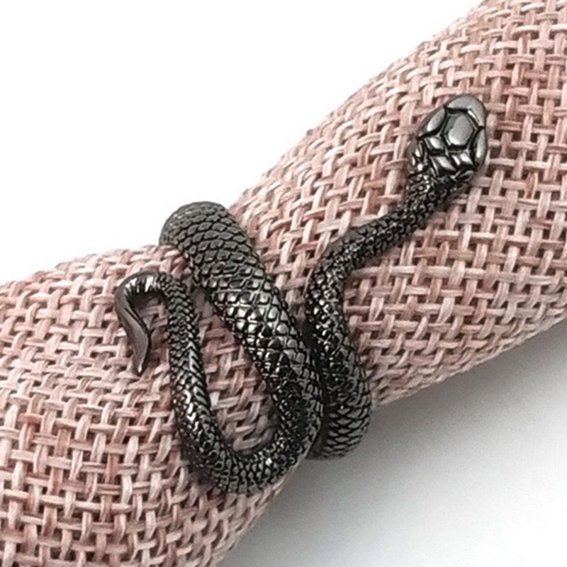 Nhẫn Hợp Kim Hình Rắn 3d Có Thể Điều Chỉnh Kích Cỡ Độc Đáo