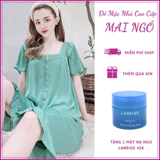 Bộ Quần Áo Ngủ Nữ Tay Cánh Tiên Mặc Mùa Hè, Bảng Màu Sang Chảnh Đồ Bộ Bigsize Lửng Ở Nhà Nữ Chất Lụa/Lanh/Tole MAI NGÔ