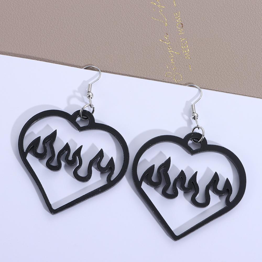 Hoa Tai Dáng Dài Mặt Hình Học Cho Nữ