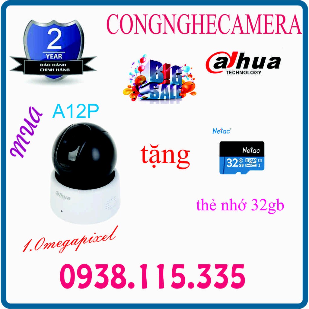 CAMERA IP WIFI  DAHUA DH-IPC-A12P
