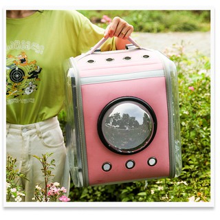 [ TẶNG CÂU MÈO 50K ] balo vuông phi hành gia mặt quả cầu dành cho chó mèo dưới 6kg