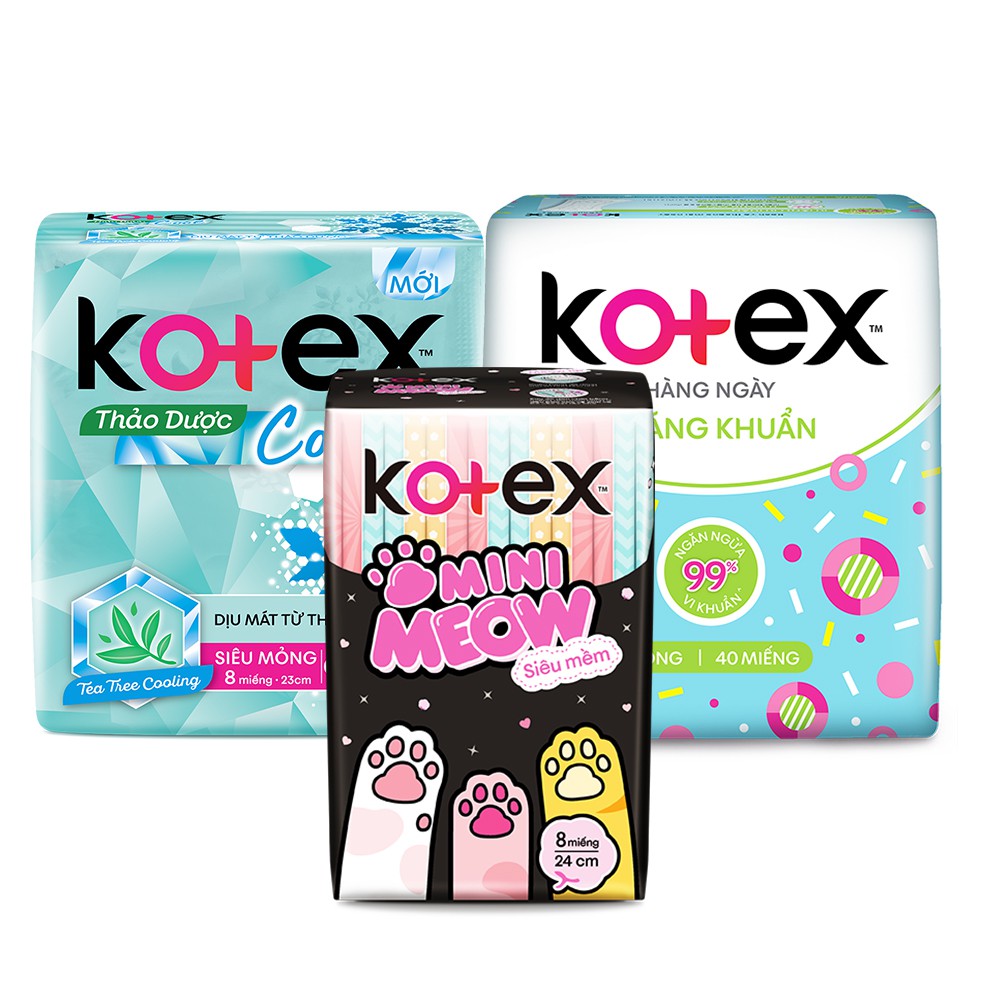 Băng vệ sinh Thảo dược Kotex cánh 8 miếng