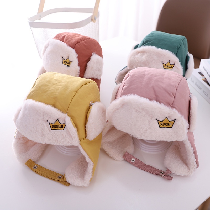 PVN36833 Mũ phi công lót lông có bịt tai siêu ấm cho bé T2 Giá Rẻ