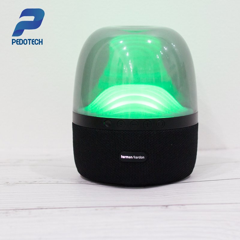 Loa bluetooth có đèn led Glass Smart 3 Pedotech, âm thanh hay LED 10 chế độ kết nối điện thoại, máy tính, đài FM BH 6th