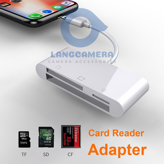 Đầu Đọc Thẻ 3in1 SD, CF, MicroSD - cho điện thoại iphone
