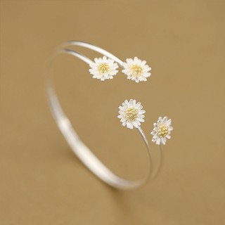 Vòng tay Cúc họa mi Bạc Ý 925 Daisy Bracelet - Florence by T