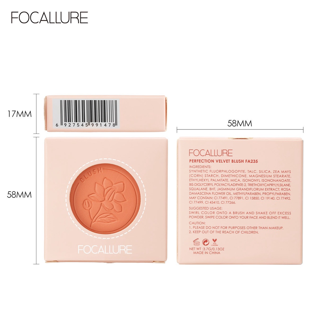 FOCALLURE Phấn má hồng không thấm nước không nhờn FA235 | BigBuy360 - bigbuy360.vn