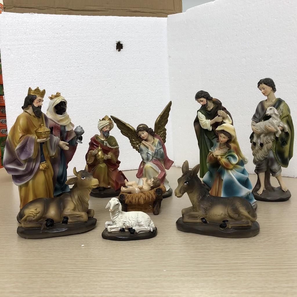 Bộ tượng Noel Giáng Sinh  11 tượng - Trang trí Giáng Sinh