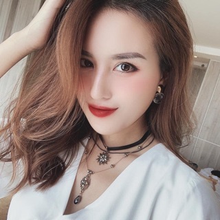 VÒNG CỔ CHOKER DÂY DA 3 TẦNG
