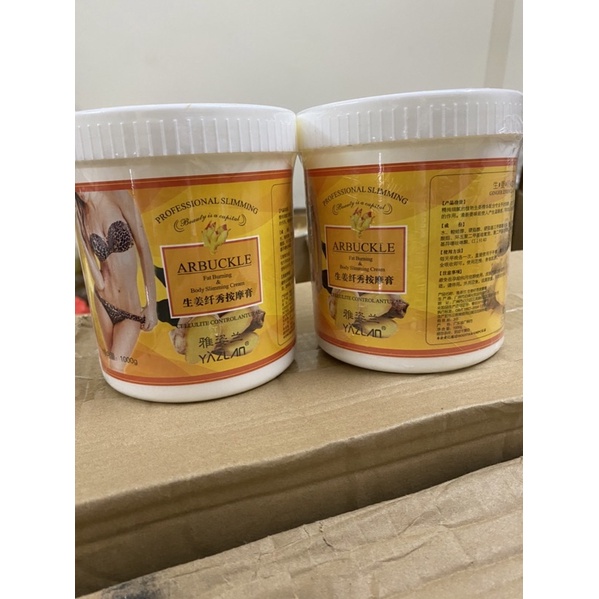 Kem tan mỡ hũ 1kg dùng trong spa giảm béo cá nhân