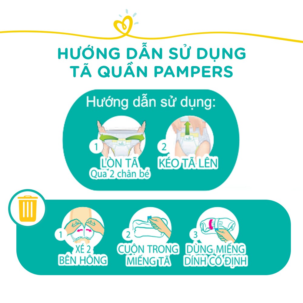 Bỉm tã quần Pampers giữ dáng size L 54 miếng (9-14kg)