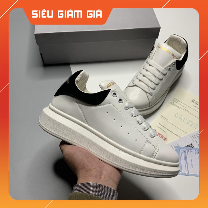 [BÁN CHẠY NHẤT SHOPEE] Giày Sneaker MC,MCQ Gót Đen Dây Lụa Cao Cấp Full Box Full Bill