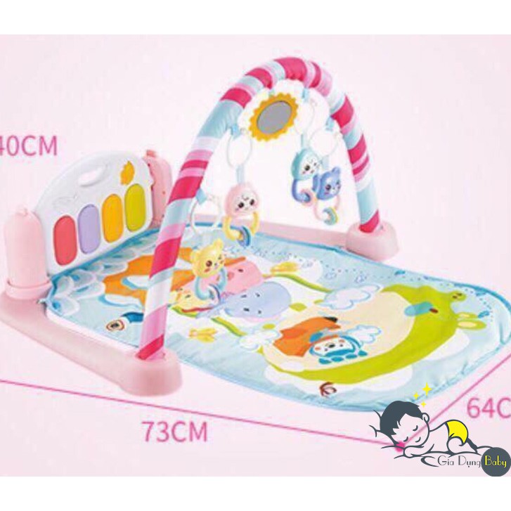 Thảm đàn đồ chơ cho trẻ sơ sinh đến 18 tháng tuổi nằm chơi Zimba Baby Đa năng