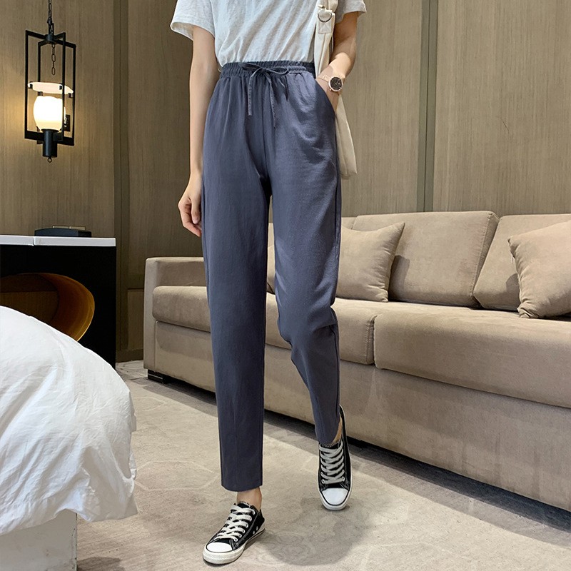 Quần đũi nữ baggy chun nhẹ mát