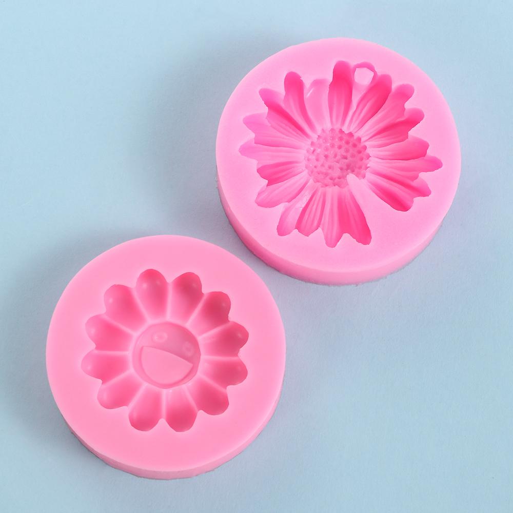 FAY Khuôn Silicone Làm Mặt Trang Sức Hình Hoa Hướng Dương DIY
