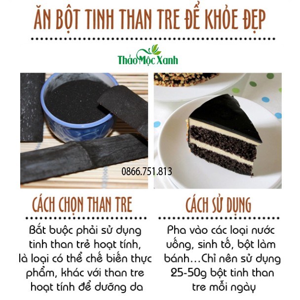 Bột Than Tre Hoạt Tính Handmade gói 100g | BigBuy360 - bigbuy360.vn