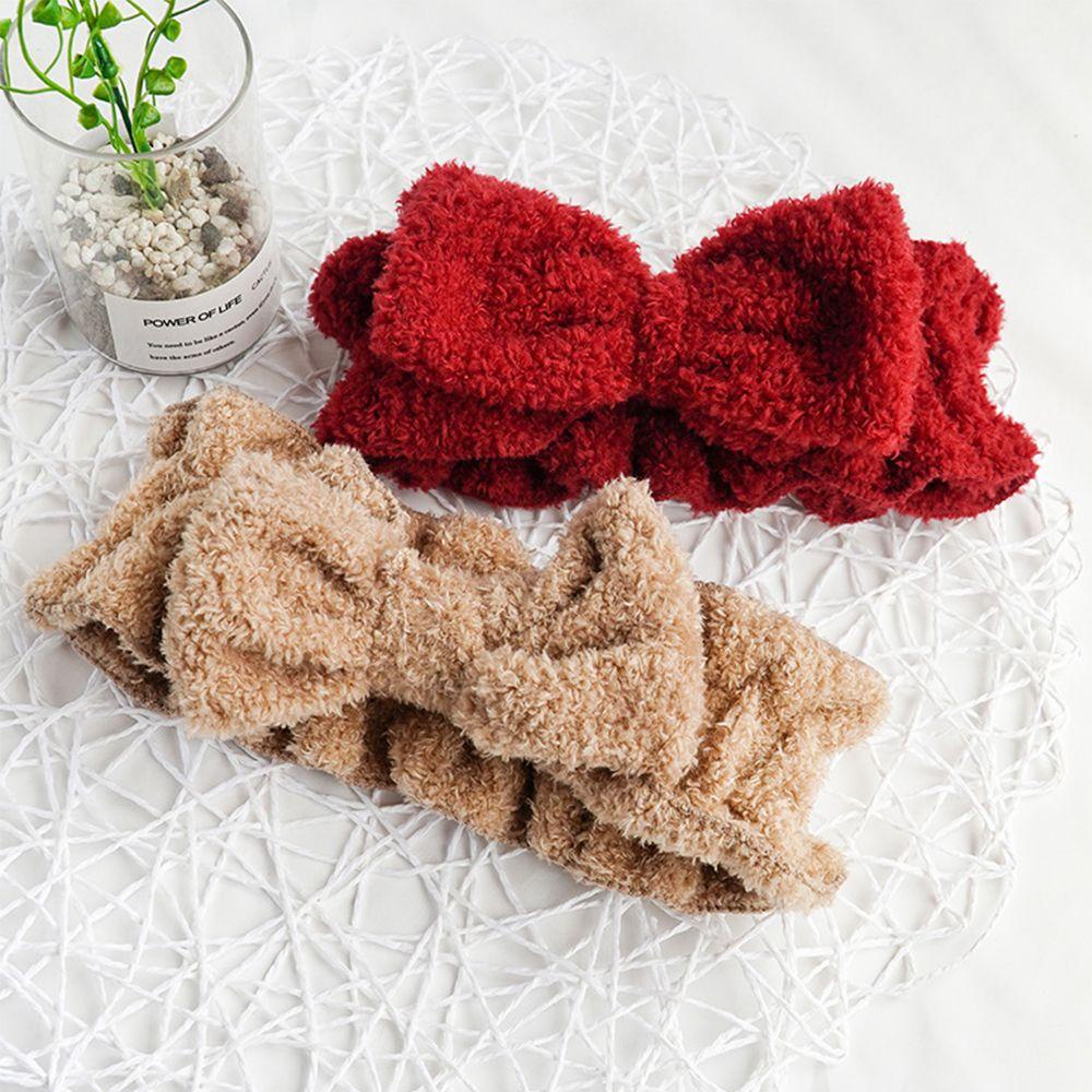 NICKOLAS Băng Đô Tai Thỏ Lớn Bằng Vải Nhung Thời Trang Thoải Mái Dành Cho Rửa Mặt Giá Đỡ