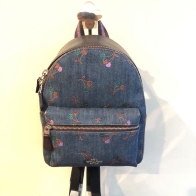 Balo (ba lô) Coach Charlie mini denim hàng Mỹ