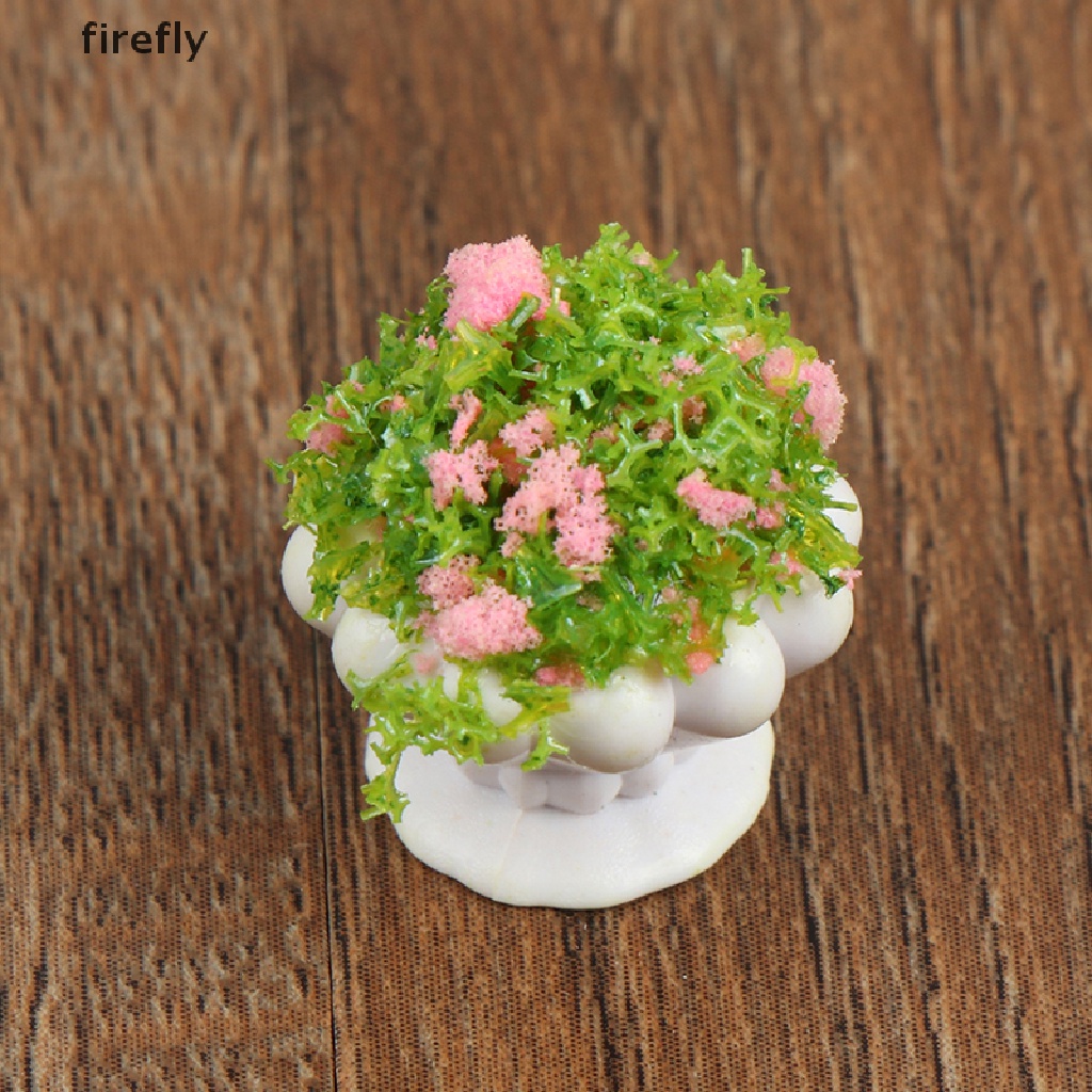 Bộ 2 Mô Hình Chậu Cây bonsai mini Tỉ Lệ 1: 12 Trang Trí Nhà Búp Bê