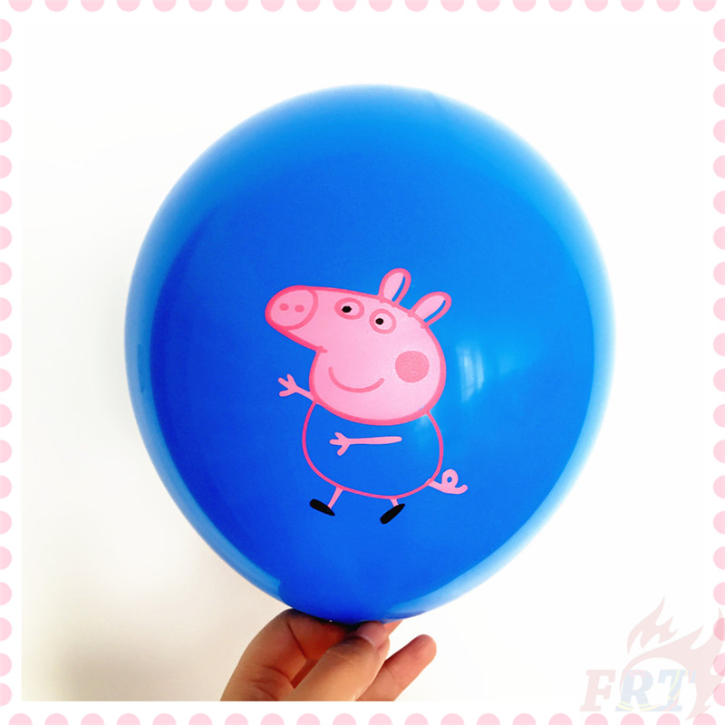 Bong bóng 12inch họa tiết heo peppa hoạt hình trang trí tiệc sinh nhật