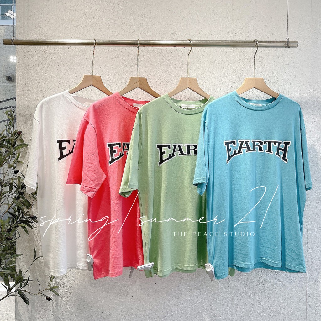 Áo font EARTH , Peace House Clothing