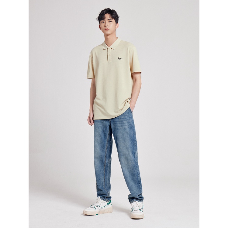 Quần jeans A21 ống suông thẳng lưng thấp thời trang mùa hè dành cho nam