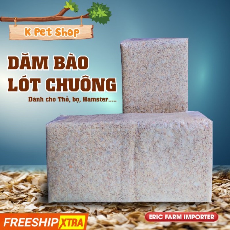 Dăm Bào Mùn Cưa Gỗ Thông  FREE SHIP  Dăm Bào Thơm Lót Chuồng 1kg Cho Thỏ, Bọ, Chinchillas, Hamster, Nhím.....