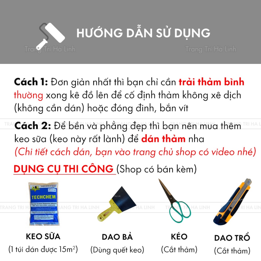 Simili Trải Sàn Nhà - Thảm Nhựa Lót Sàn PVC Giả Vân Gỗ Chống Trơn Trượt - Trang Trí Hà Linh