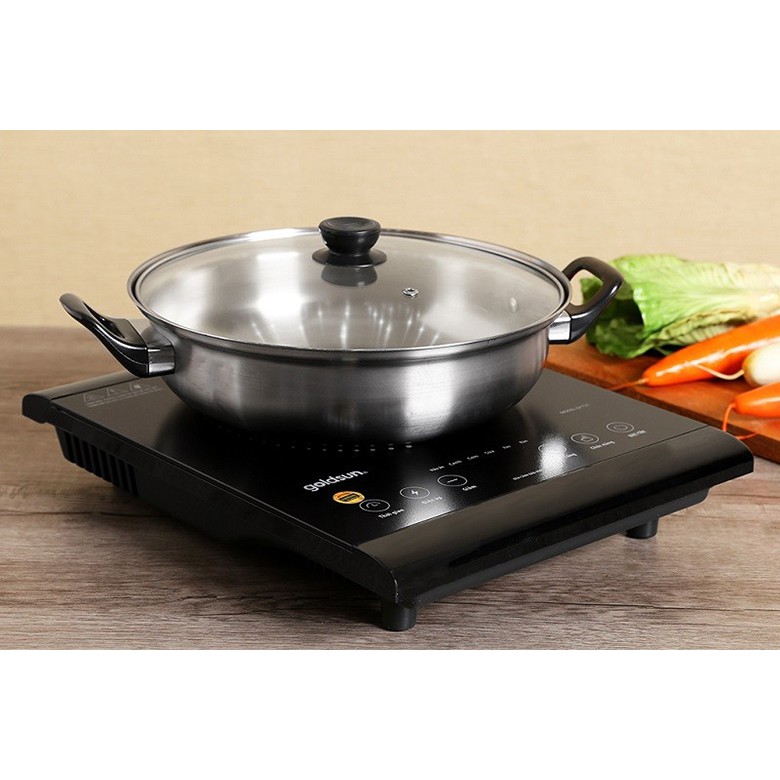 Bếp Điện Từ Cảm Ứng Goldsun GI-T21/ GIC3200-D tặng chảo lẩu 26cm