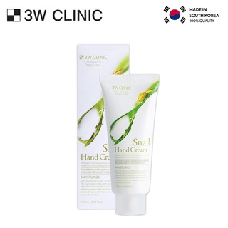 KEM DƯỠNG DA TAY TINH CHẤT ỐC SÊN SNAIL HAND CREAM 3W CLINIC 100ML
