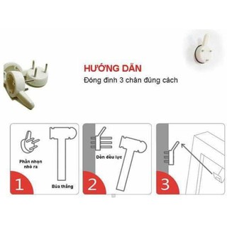 compo 10 đinh 3 chân đóng treo ảnh