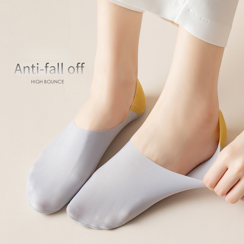 Vớ Thuyền cotton Thấm Hút Mồ Hôi Thoáng Khí Màu Sắc Tương Phản Dành Cho Nữ