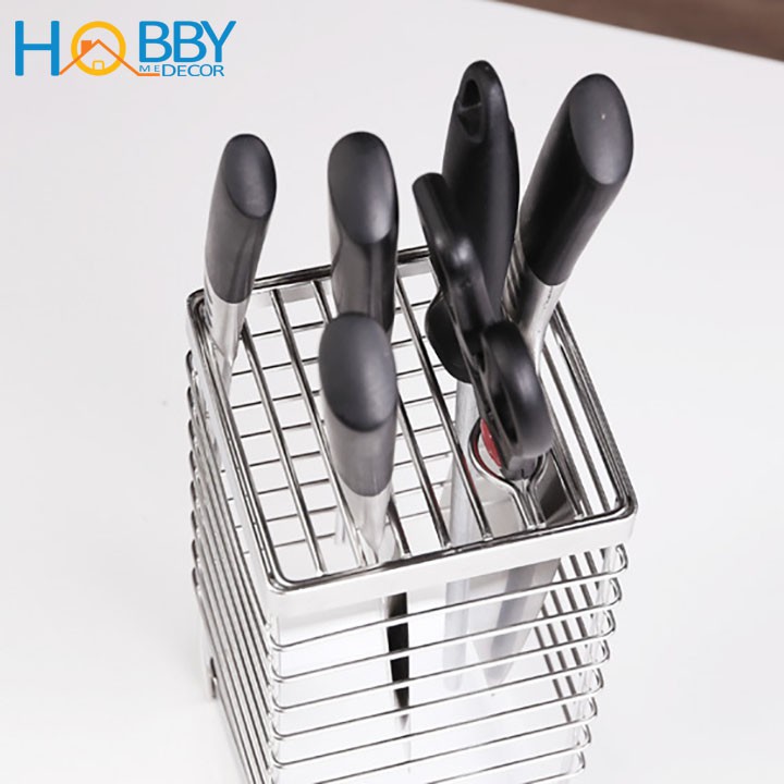 Kệ đựng dao HOBBY Home Decor KDD25 Inox 304 nhiều ngăn tiện dụng - có khay hứng nước - không rỉ sét | BigBuy360 - bigbuy360.vn