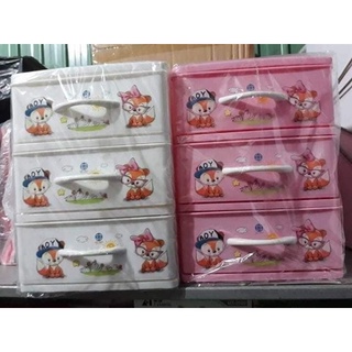Tủ nhựa kitty mini 3 tầng
