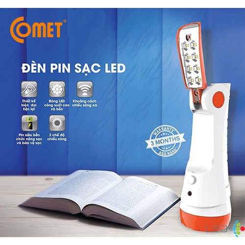 Đèn Pin Sạc Led Comet CRT253 1.3W đa năng | BigBuy360 - bigbuy360.vn