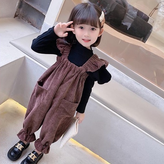 Áo thun tay dài màu trơn cho bé gái