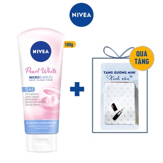Sữa rửa mặt NIVEA Pearl White Đất Sét giúp trắng da ngọc trai (100g) - 81273