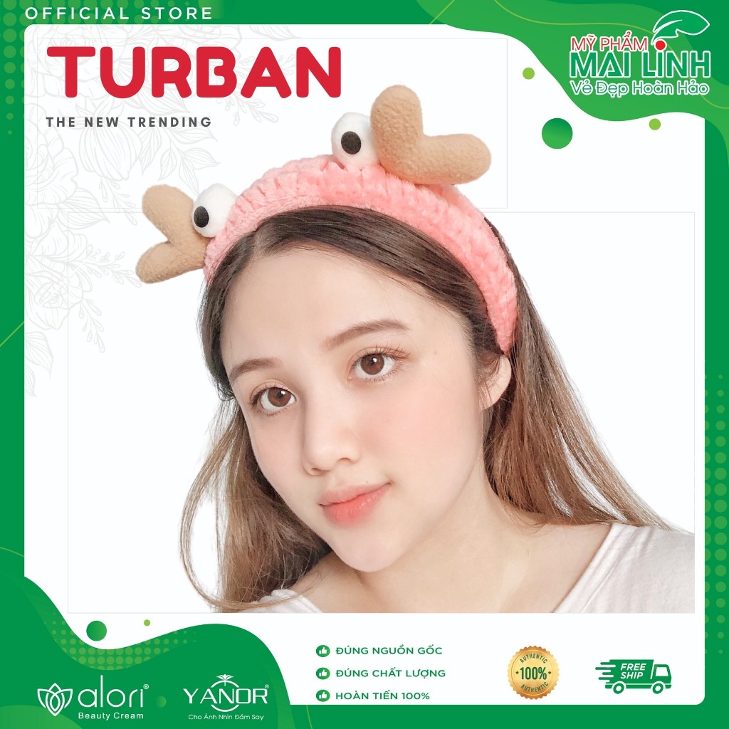 [Chọn Màu - Quà Tặng] Băng Đô Tóc, Turban Tóc Hàn Quốc Hình Cua Siêu Xinh Phù Hợp Cho Bạn Nữ Mọi Lứa Tuổi, Tạo Khác Biệt | BigBuy360 - bigbuy360.vn